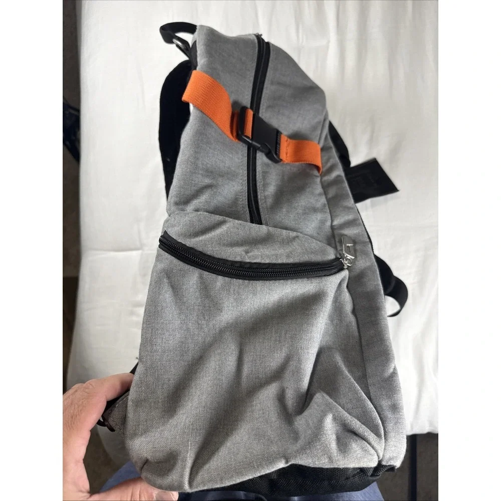 Super Bowl XLIX BackpackGray CanvasOrange Interior Feb 2015 Patriots Vs Seahawks